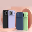 Nillkin CamShield Magnetic Silicone Case etui iPhone 14 Pro Max magnetyczny MagSafe pokrowiec z osłoną na aparat zielony