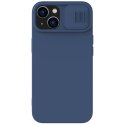 Nillkin CamShield Silky Silicone Case etui iPhone 14 pokrowiec z osłoną na aparat niebieski