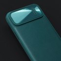 Nillkin CamShield Leather S Case etui iPhone 14 Plus pokrowiec z osłoną na aparat zielone