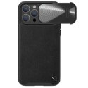 Nillkin CamShield Leather S Case etui iPhone 14 Pro pokrowiec z osłoną na aparat czarne