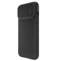 Nillkin Synthetic Fiber S Case etui iPhone 14 Pro z osłoną na aparat czarny