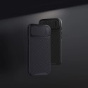 Nillkin Synthetic Fiber S Case etui iPhone 14 Pro z osłoną na aparat czarny