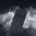 Nillkin Synthetic Fiber S Case etui iPhone 14 Pro z osłoną na aparat czarny