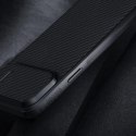 Nillkin Synthetic Fiber S Case etui iPhone 14 Pro z osłoną na aparat czarny