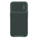 Nillkin Textured S Case etui iPhone 14 Pro pancerny pokrowiec z osłoną na aparat zielony