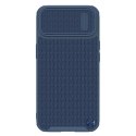 Nillkin Textured S Case etui iPhone 14 pancerny pokrowiec z osłoną na aparat niebieski