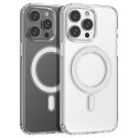 Etui magnetyczne Clear Magnetic Case z MagSafe do iPhone 14 Pro Max ze srebrnym ringiem - przezroczyste