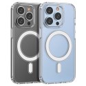 Etui magnetyczne Clear Magnetic Case z MagSafe do iPhone 14 Pro ze srebrnym ringiem - przezroczyste