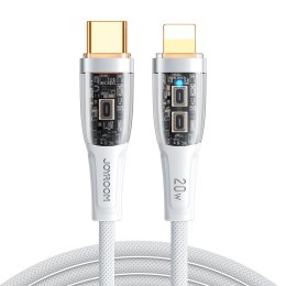 Kabel Joyroom Star-Cloud Series A3 USB-C / Lightning 20W 1.2m z inteligentnym wyłącznikiem - biały