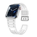 Strap Triple Protection pasek Apple Watch SE, 9, 8, 7, 6, 5, 4, 3, 2, 1 (41, 40, 38 mm) opaska bransoleta przezroczysty