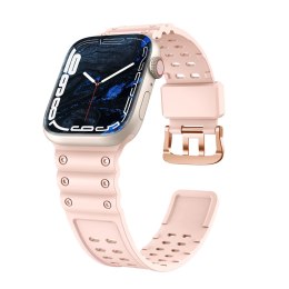 Strap Triple Protection pasek Apple Watch SE, 9, 8, 7, 6, 5, 4, 3, 2, 1 (41, 40, 38 mm) opaska bransoleta różowy