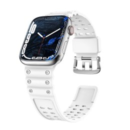 Strap Triple Protection pasek Apple Watch Ultra, SE, 9, 8, 7, 6, 5, 4, 3, 2, 1 (49, 45, 44, 42 mm) opaska bransoleta biały