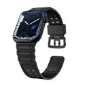 Strap Triple Protection pasek Apple Watch Ultra, SE, 9 ,8, 7, 6, 5, 4, 3, 2, 1 (49, 45, 44, 42 mm) opaska bransoleta czarny