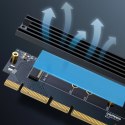 Karta rozszerzeń Ugreen CM465 PCIe 4.0 x4 do M.2 NVMe M-Key - czarna