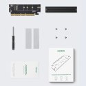 Karta rozszerzeń Ugreen CM465 PCIe 4.0 x4 do M.2 NVMe M-Key - czarna