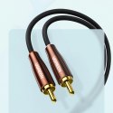 Ugreen kabel przewód audio 3,5 mm mini jack (męski) - 2RCA (męski) 2m miedziany (AV170)