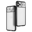 Wozinsky Magnetic Cam Slider Case magnetyczne etui 360 na cały telefon szkło na ekran osłona na aparat Huawei P40 Lite 5G czarny