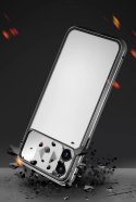 Wozinsky Magnetic Cam Slider Case magnetyczne etui 360 na cały telefon szkło na ekran osłona na aparat Huawei P40 Lite 5G czarny