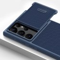 Nillkin Textured S Case etui Samsung Galaxy S23 Ultra pancerny pokrowiec z osłoną na aparat niebieskie