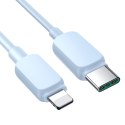 Kabel Joyroom Multi-Color Series A14 USB-C / Lightning 20W 1.2 m - niebieski