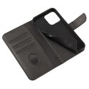 Etui portfel z klapką podstawką do iPhone 15 Pro Max Magnet Case - czarne