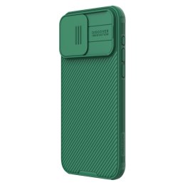 Pancerne etui Nillkin CamShield Pro Magnetic Case do iPhone 15 Pro Max z osłoną na aparat - zielone