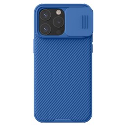 Pancerne etui Nillkin CamShield Pro Magnetic Case do iPhone 15 Pro z osłoną na aparat - niebieskie