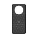 Elastyczne etui wzór karbon do Realme 11 Pro / 11 Pro+ Carbon Case - czarne