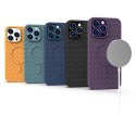 Plecione etui MagSafe Woven Case do iPhone 13 Pro - granatowe