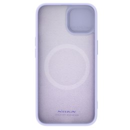 Silikonowe etui Nillkin CamShield Silky Silicone Case do iPhone 15 Plus z osłoną na aparat - fioletowe