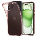 Etui Spigen Crystal Flex na iPhone 15 Plus - różowo-przezroczyste