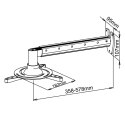 UCHWYT ścienny 36-58cm DO PROJEKTORA 15kg P-103 uniwersalny pełna regulacja