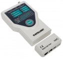 Tester okablowania 5-W-1 RJ11/RJ45/USB/1394/BNC