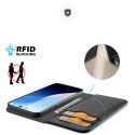 Etui Dux Ducis Hivo na iPhone 16 z klapką i ochroną RFID - czarne