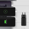 ACU-DPQ65 Ładowarka sieciowa, GaN 65W, 3x port (USB-A + dual USB-C), PD3.0/QC4+/PPS/Apple, czarna