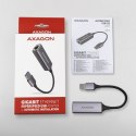 ADE-TR Karta sieciowa Gigabit Ethernet adapter, USB-A 3.2 Gen 1, instalacja automatyczna, metalowy, tytanowa szarość