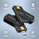 CRE-SMP2A Czytnik kart identyfikacyjnych & SD/microSD/SIM card PocketReader USB