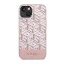 Guess GCube Stripes MagSafe - Case for iPhone 14 (Pink)