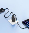 Ładowarka sieciowa 30W GaN LED USB+USB-C CC229 Fast Charging czarna