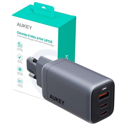 Wall Charger Aukey PA-B6U 67 W (1 Unit)