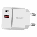 Wall Charger PcCom Essential White 20 W USB USB-C