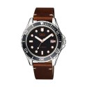 Men's Watch Q&Q A172J312Y Brown Black (Ø 43 mm)