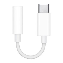 Adapter audio Apple MU7E2ZM/A USB-C - mini jack 3.5 mm - biały