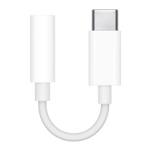 Adapter audio Apple MU7E2ZM/A USB-C - mini jack 3.5 mm - biały