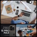 Etui Spigen Ultra Hybrid Mag z MagSafe na iPhone 15 Pro Max - białe