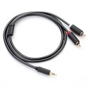 Kabel Ugreen AV102 10510 3,5 mm mini jack (męski) / 2RCA (męski) 2m - szary