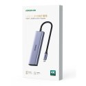 HUB Ugreen CM511 20956A 6w1 USB-C - HDMI / 3x USB-A 3.0 / czytnik kart SD/TF - szary