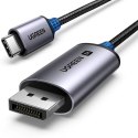 Kabel Ugreen CM556 ze złączami USB-C i DisplayPort 8K o długości 3 m - szary