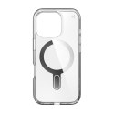 Speck Presidio Perfect-Clear ClickLock & MagSafe - Case for iPhone 16 Pro (Clear / Chrome Finish / Serene Silver)