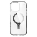 Speck Presidio Perfect-Clear ClickLock & MagSafe - Case for iPhone 16 Pro Max (Clear / Chrome Finish / Serene Silver)